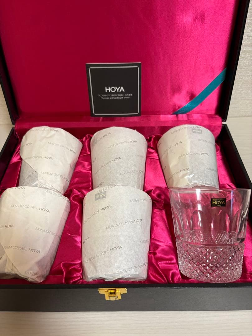 HOYA クリスタルグラス 6個セット