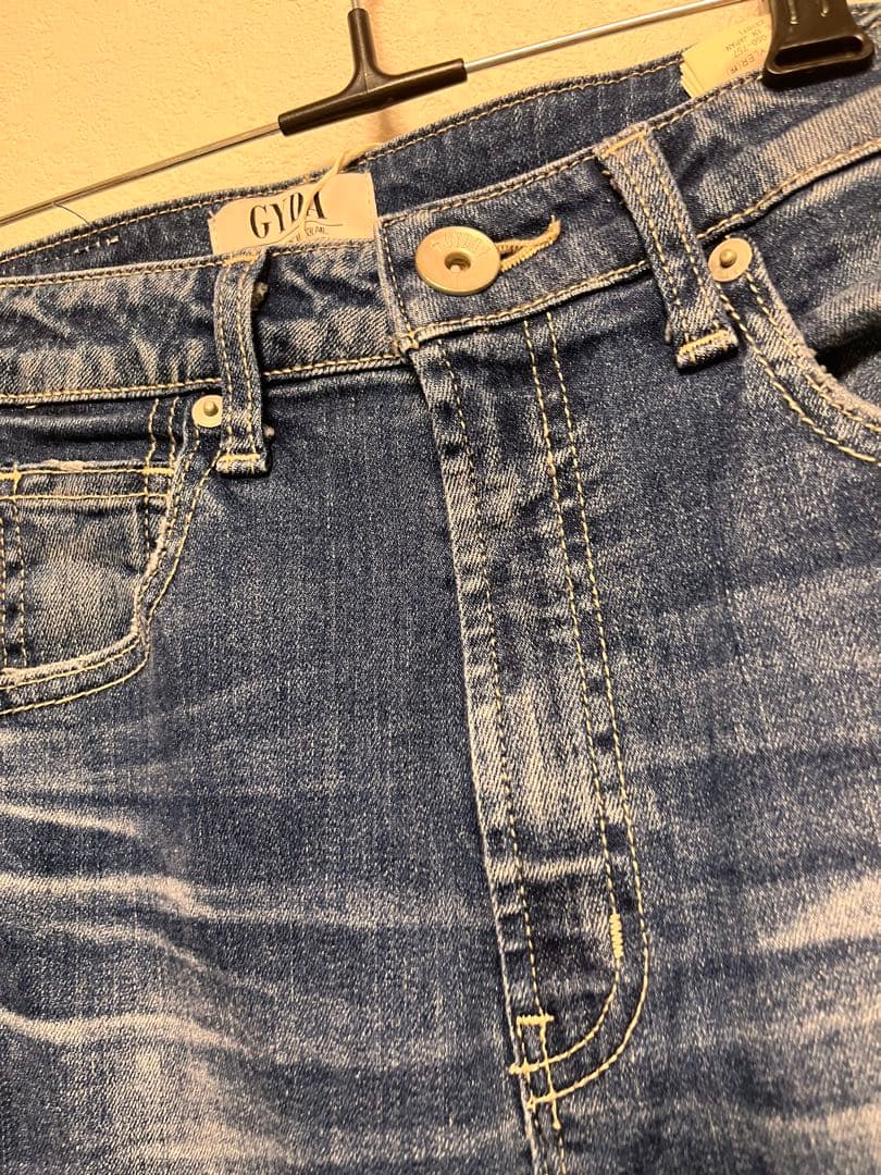 ❤︎GYDA ハイウエスト　PEEPダメージスキニーデニムパンツ❤︎