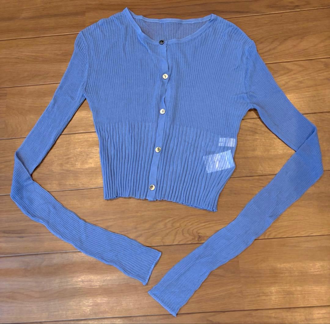 aya_10106様　louren sheer short knit カーデ