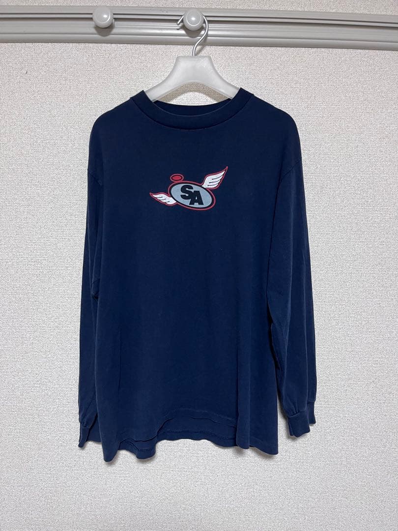 old stussy tシャツ 90s 白タグ エンジェルス 大谷