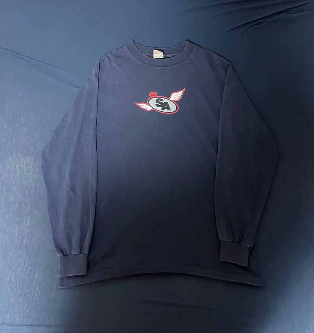 old stussy tシャツ 90s 白タグ エンジェルス 大谷