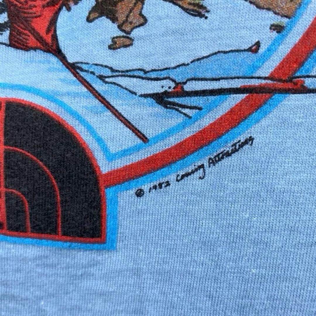80s Hanes THE NORTH FACE Tシャツ　コピーライト　激レア