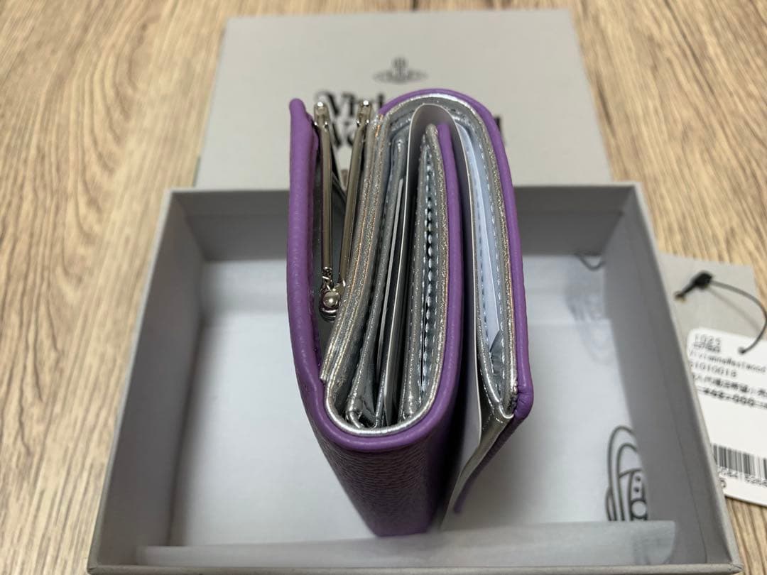 新品・タグ付　Vivienne Westwood 三つ折り財布 パープル