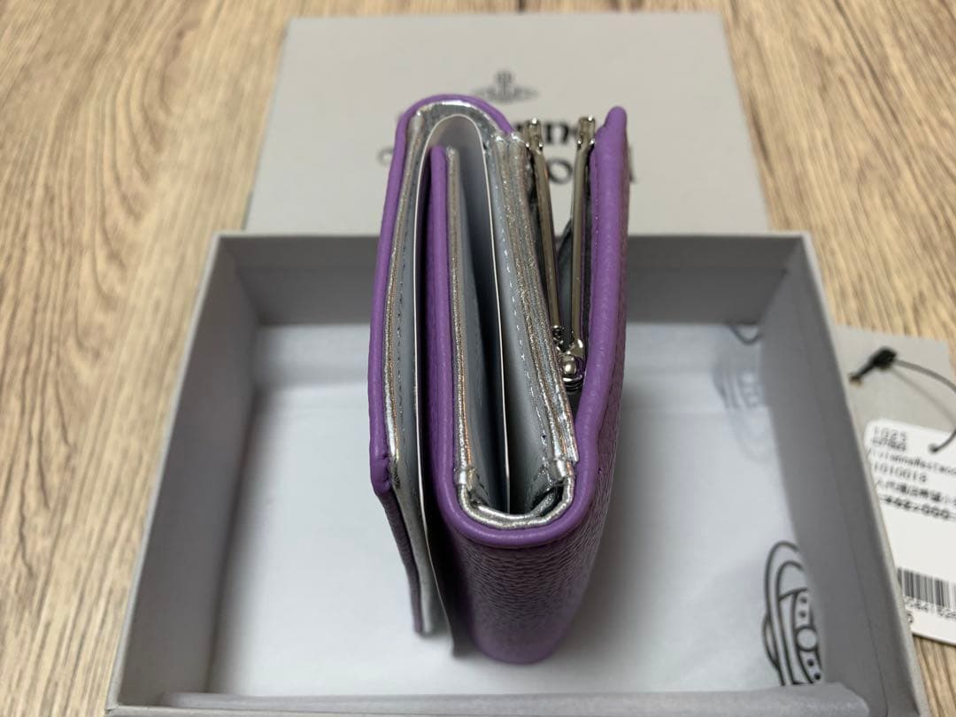 新品・タグ付　Vivienne Westwood 三つ折り財布 パープル