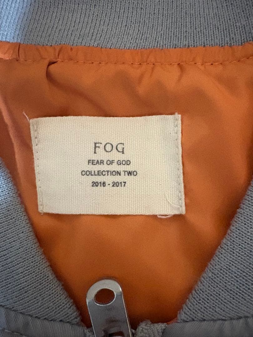 最終値下げ春物FEAR OF GOD MA-1 FOG フィアーオブゴッド　XL