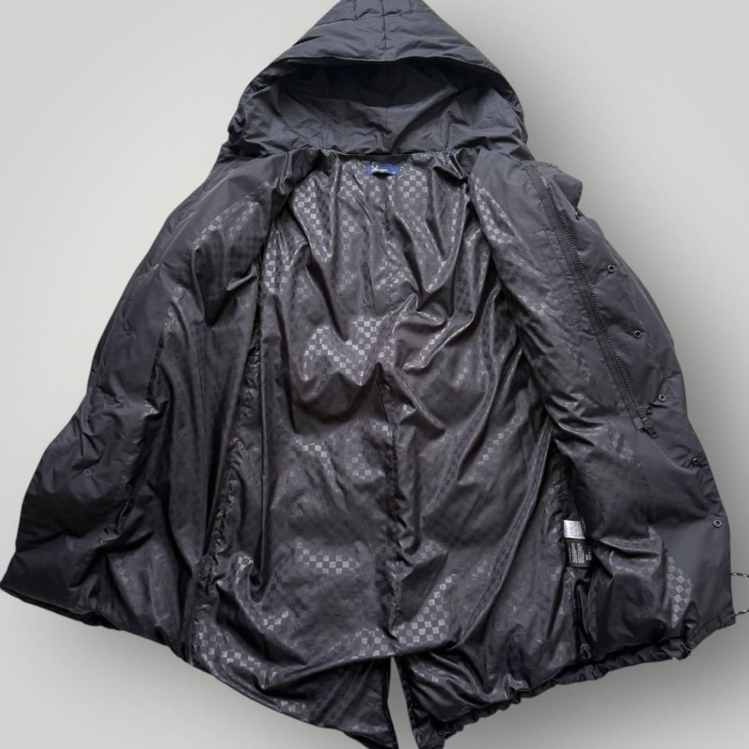 希少 美品 FRED PERRY ロングダウンコート ロングコート ブラック