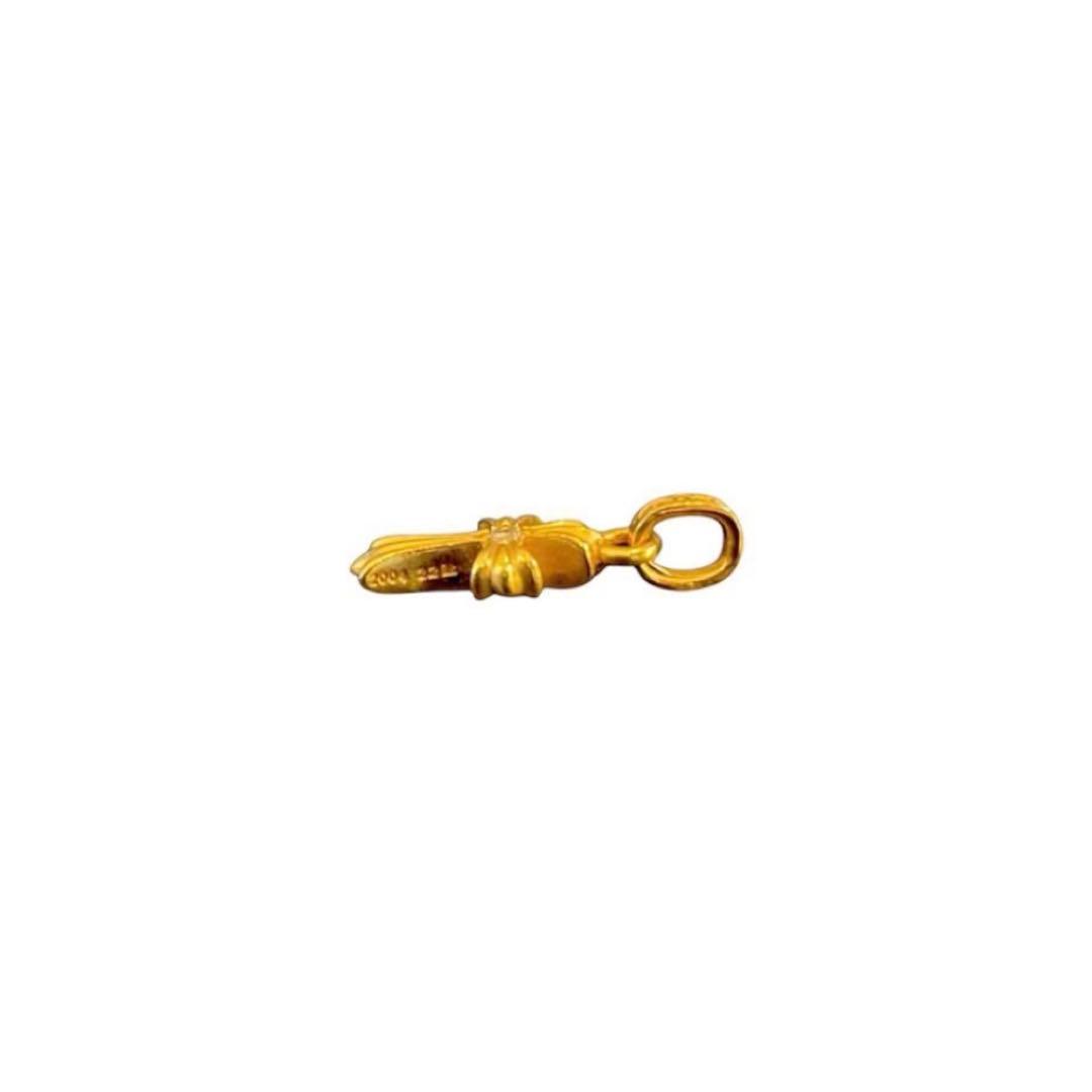 クロムハーツCHクロスベビーファットチャーム22K withシングルダイヤモンド