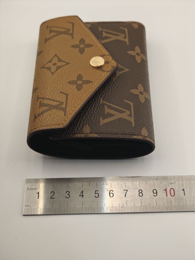 【美品】LOUIS VUITTON 三つ折り財布 モノグラム ブラウン