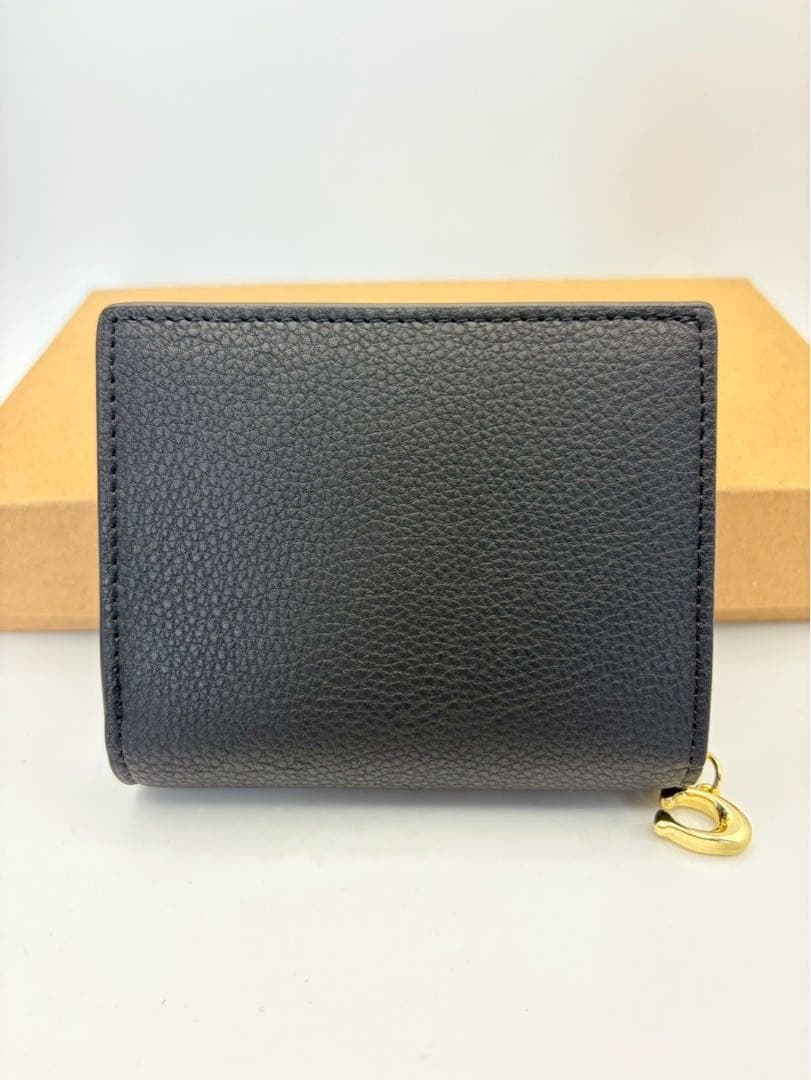 【新品・未使用】COACH コーチ 二つ折り財布 ブラック C2862