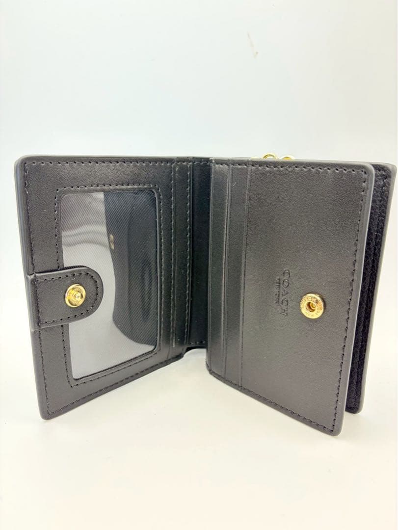 【新品・未使用】COACH コーチ 二つ折り財布 ブラック C2862