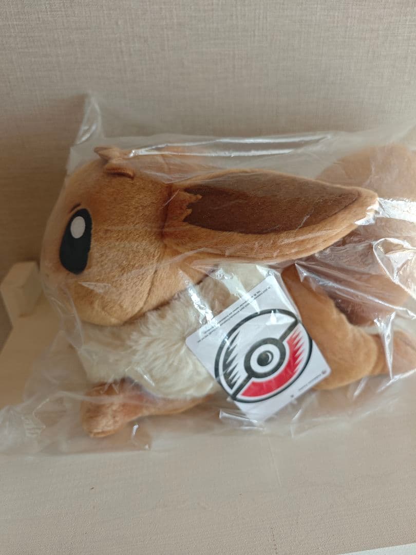 新品未使用 等身大イーブイ 寝そべりぬいぐるみ ポケモンセンター