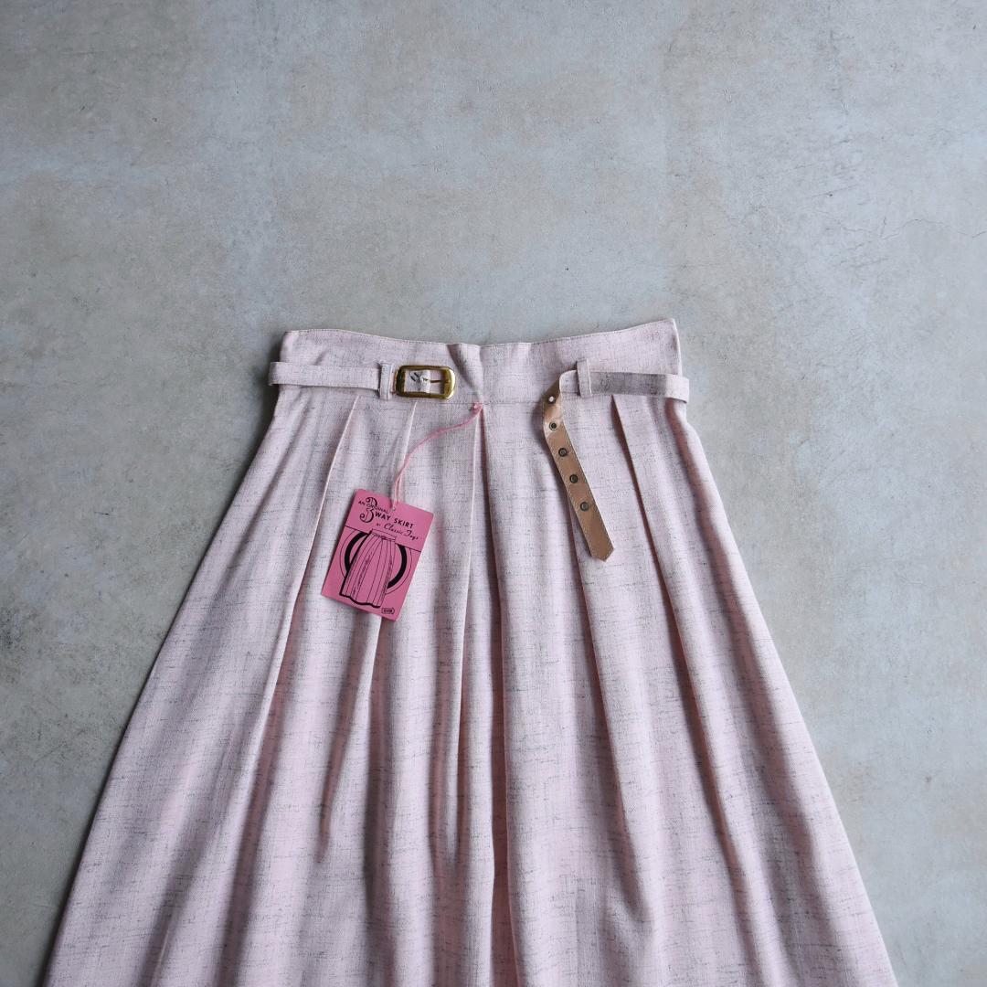 50s 60s デッドストック ビンテージ 3WAY ピンク フレアスカート
