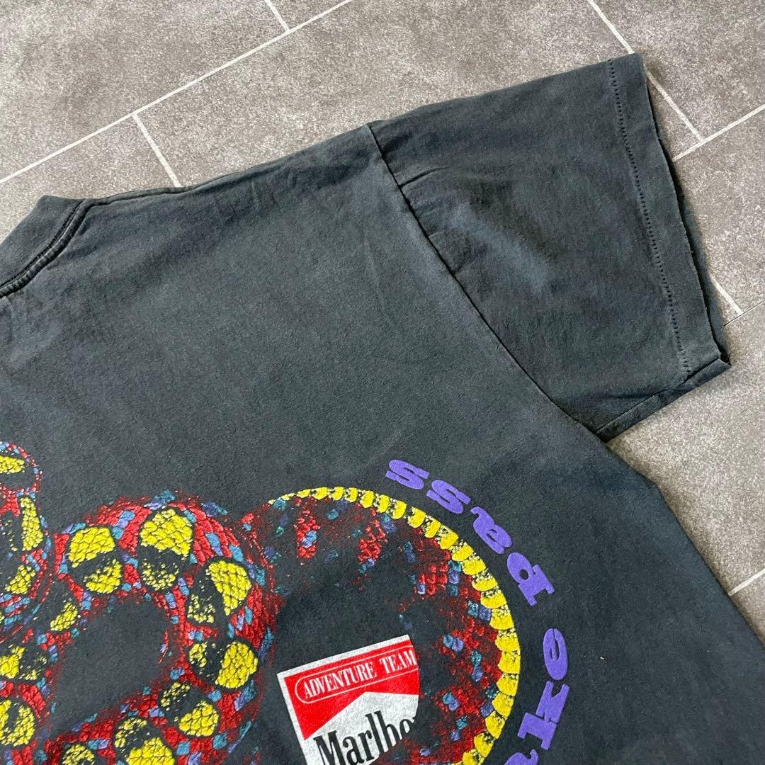 マルボロ 蛇 フェード Tシャツ バックプリント snake pass