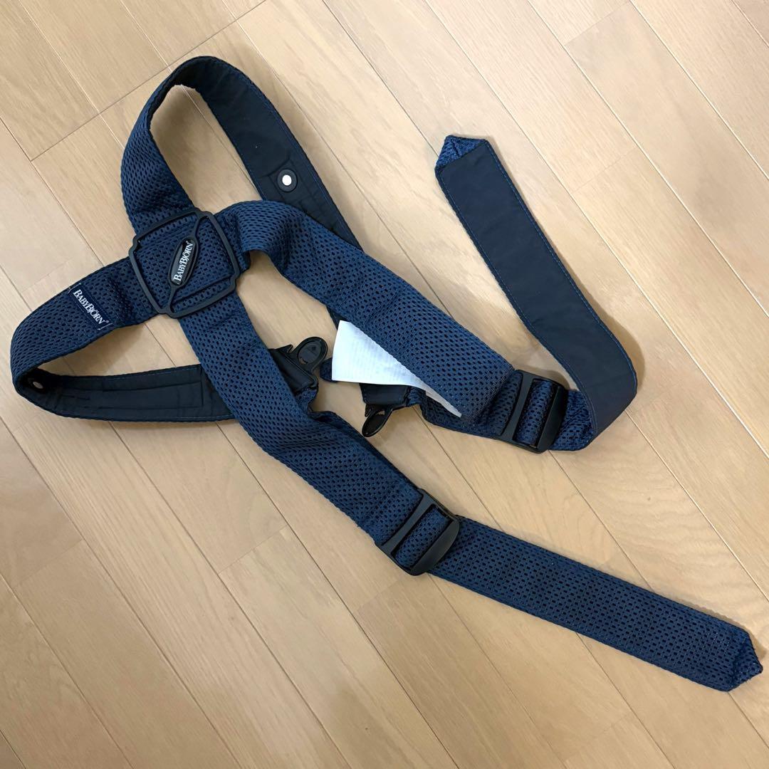 美品【BABY BJORN】 ベビーキャリアMINI メッシュ ネイビーブルー
