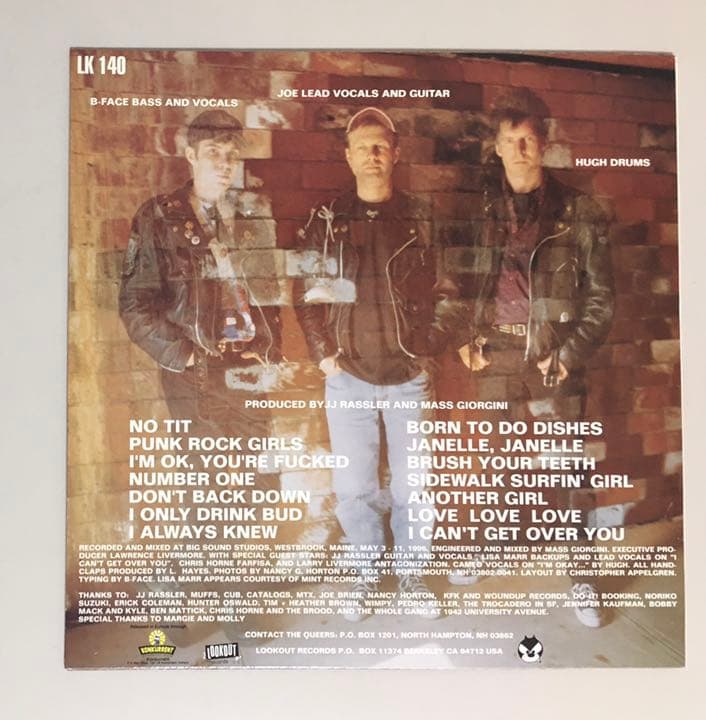 The Queers ‎– Don't Back Down オリジナル盤