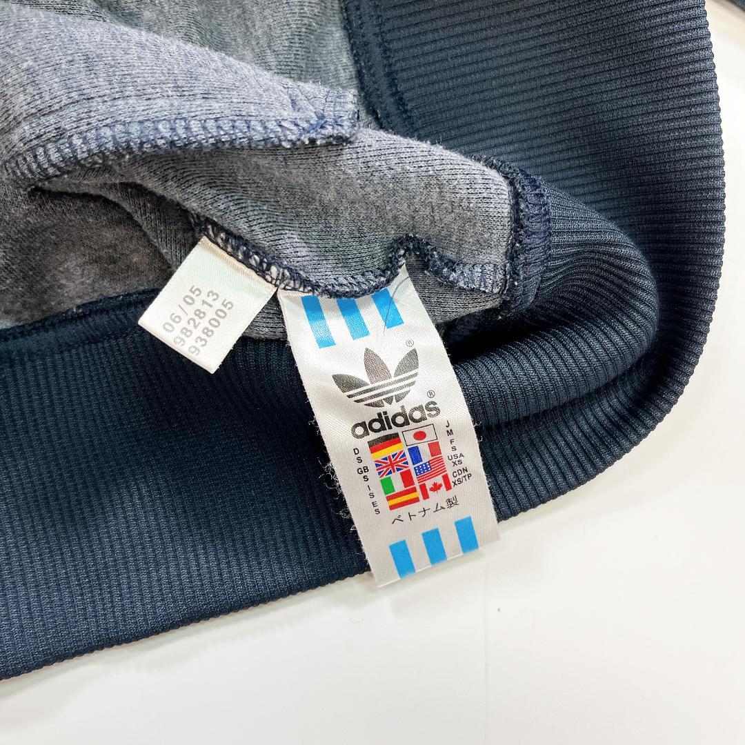 adidas アディダス 90s ジップアップ パーカー ネイビー M