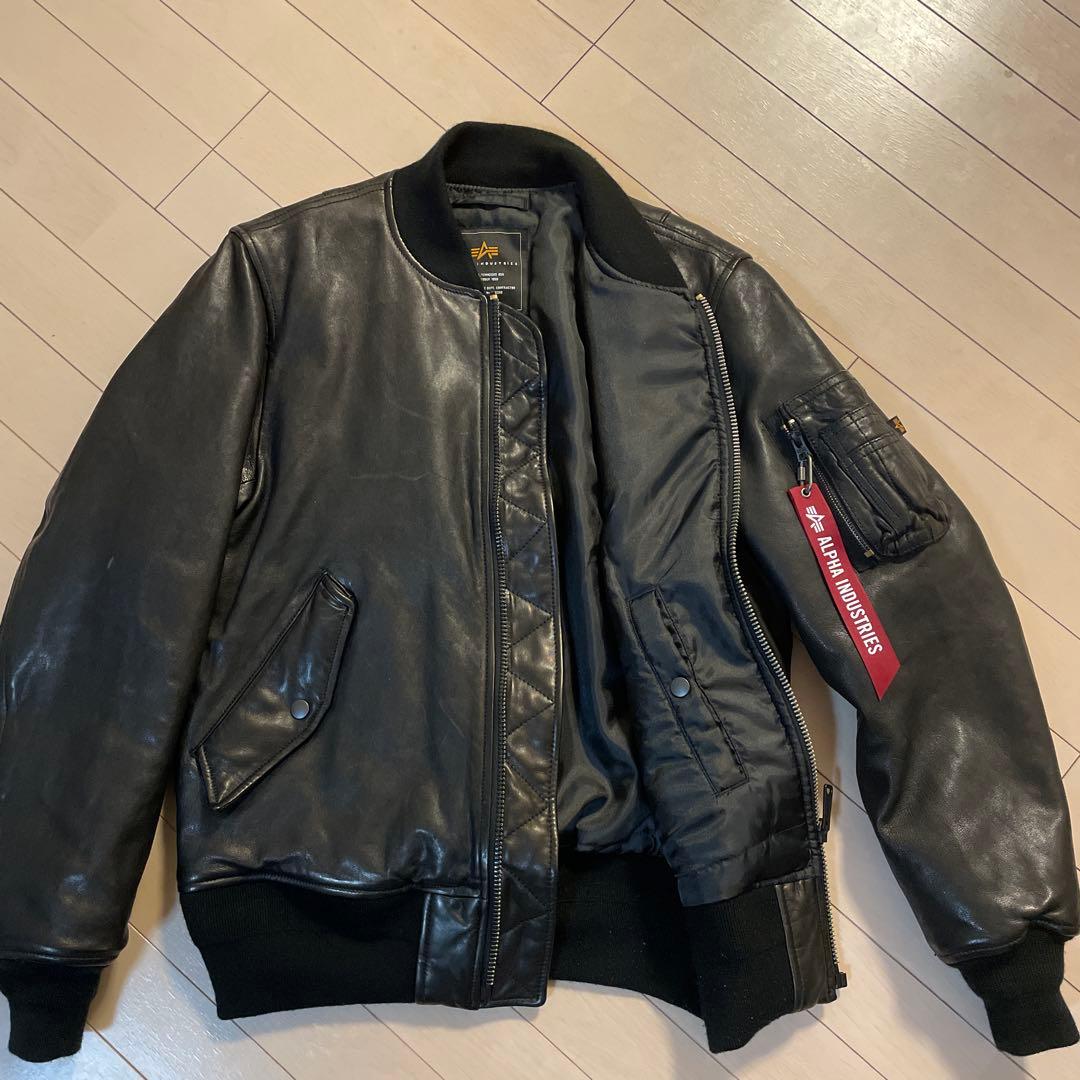 【値下】ALPHA INDUSTRIES MA-1 L シープスキン