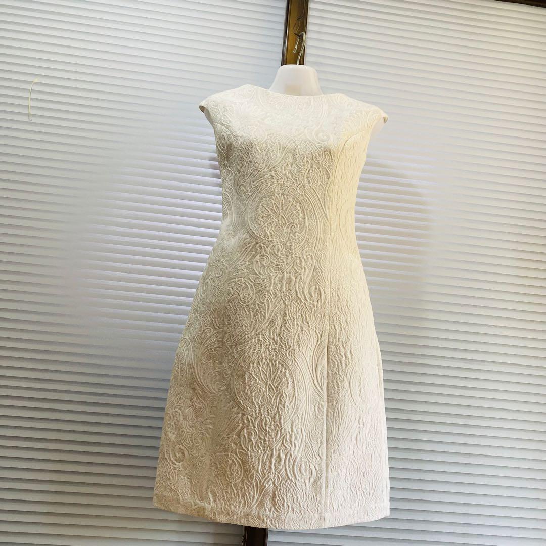 DAMA イタリア製　膨れジャガード　ワンピース
