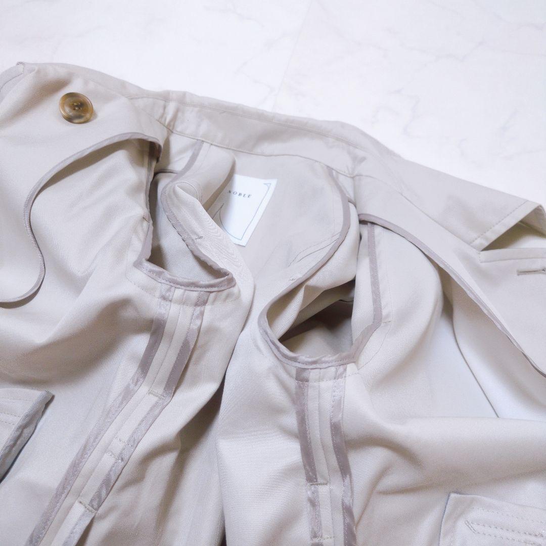 美品✨️25ss Noble グロウツイルアシメトリーカラートレンチコート