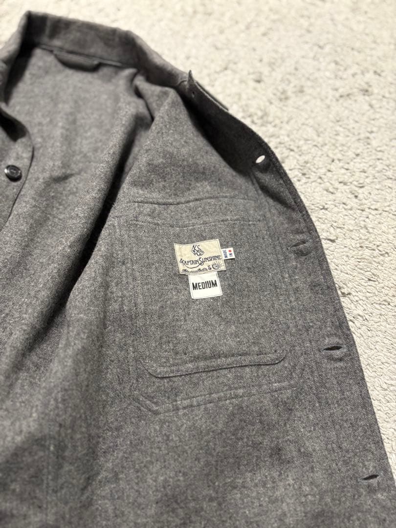 【美品】キャプテンサンシャイン CPOジャケット ウールジャケット　CPOシャツ