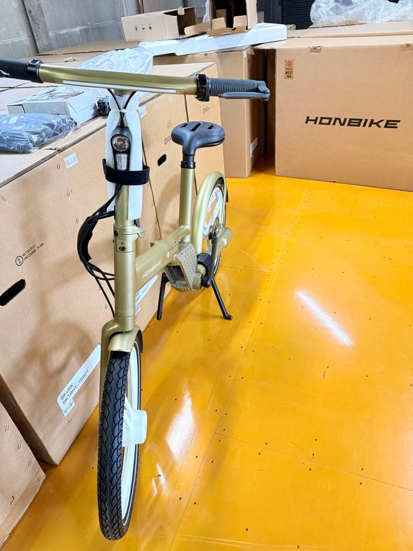 【新品未開封】HONBIKE 電動アシスト自転車 ゴールド