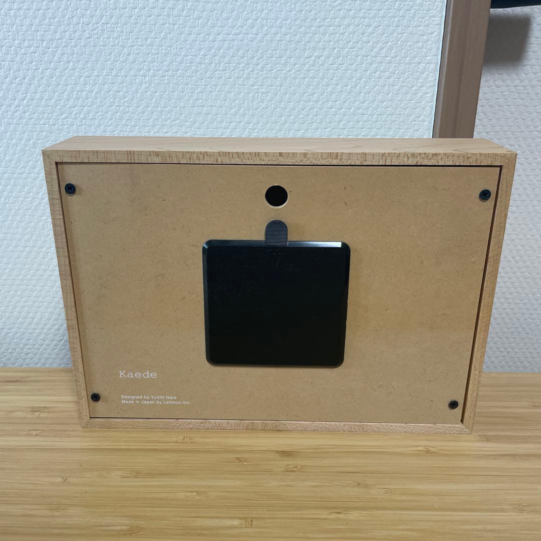 美品Lemnos Kaede 壁掛け時計/置き時計