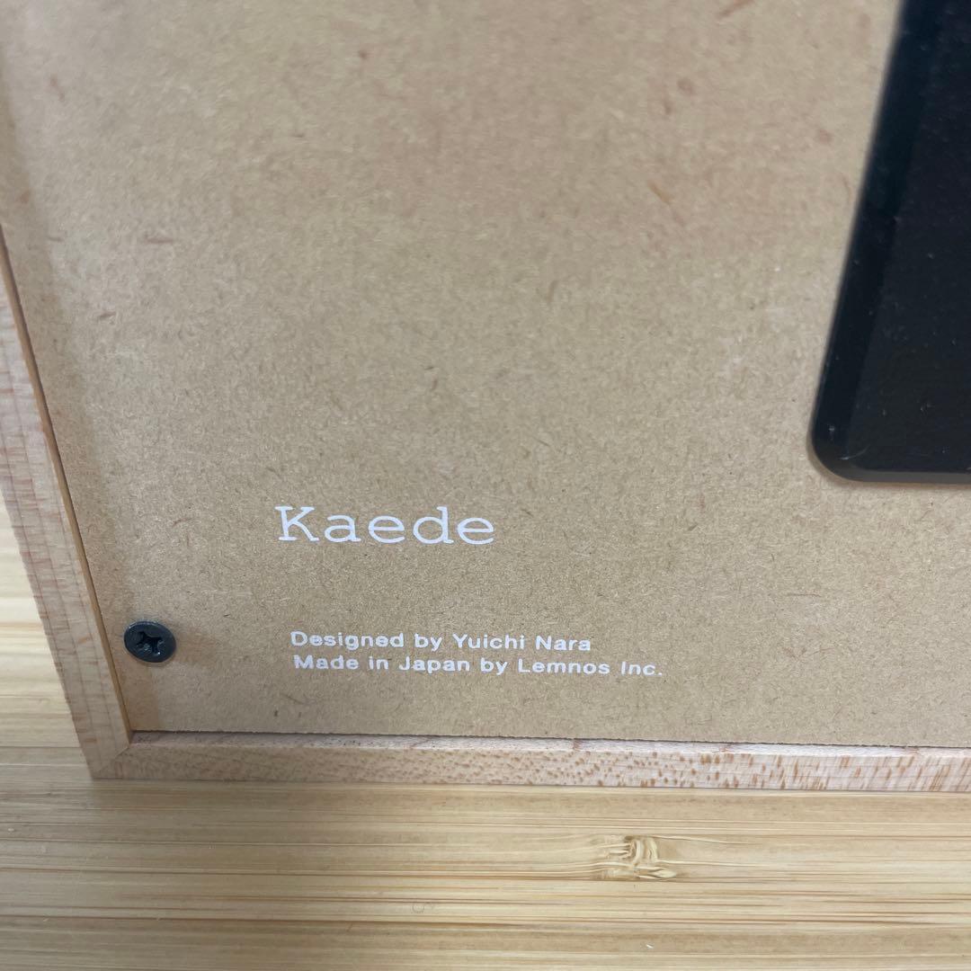 美品Lemnos Kaede 壁掛け時計/置き時計