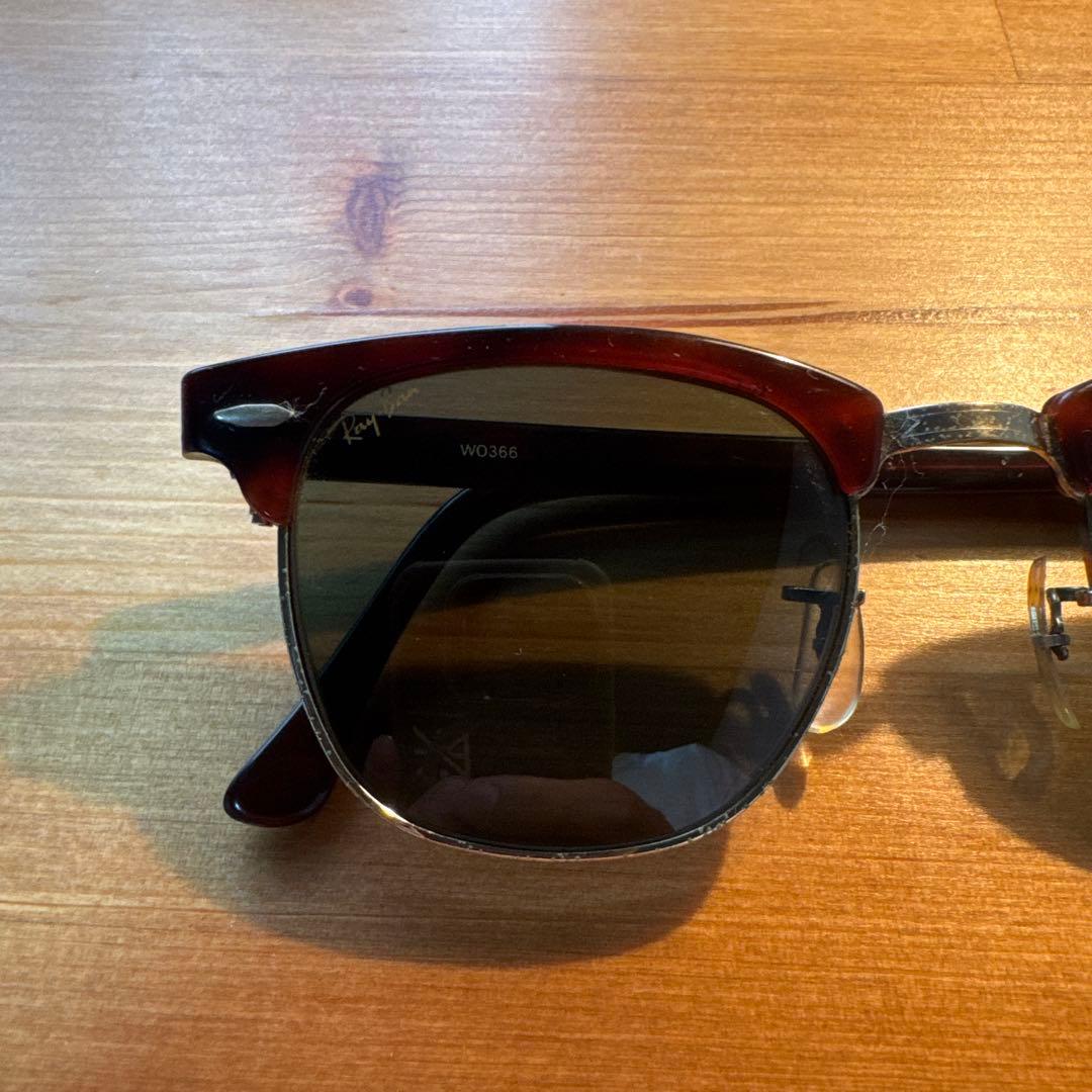 り*ー様 B&L Ray-Ban クラブマスター W0366 ヴィンテージ 80