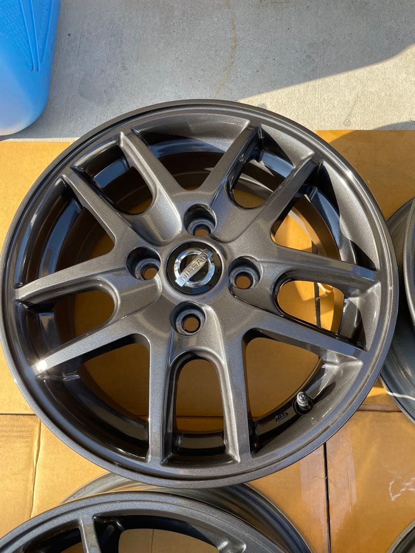 日産純正OP 14インチホイール　5.5J PCD100 4H 2本セット①