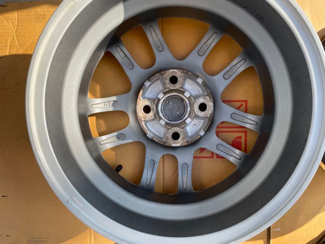 日産純正OP 14インチホイール　5.5J PCD100 4H 2本セット①