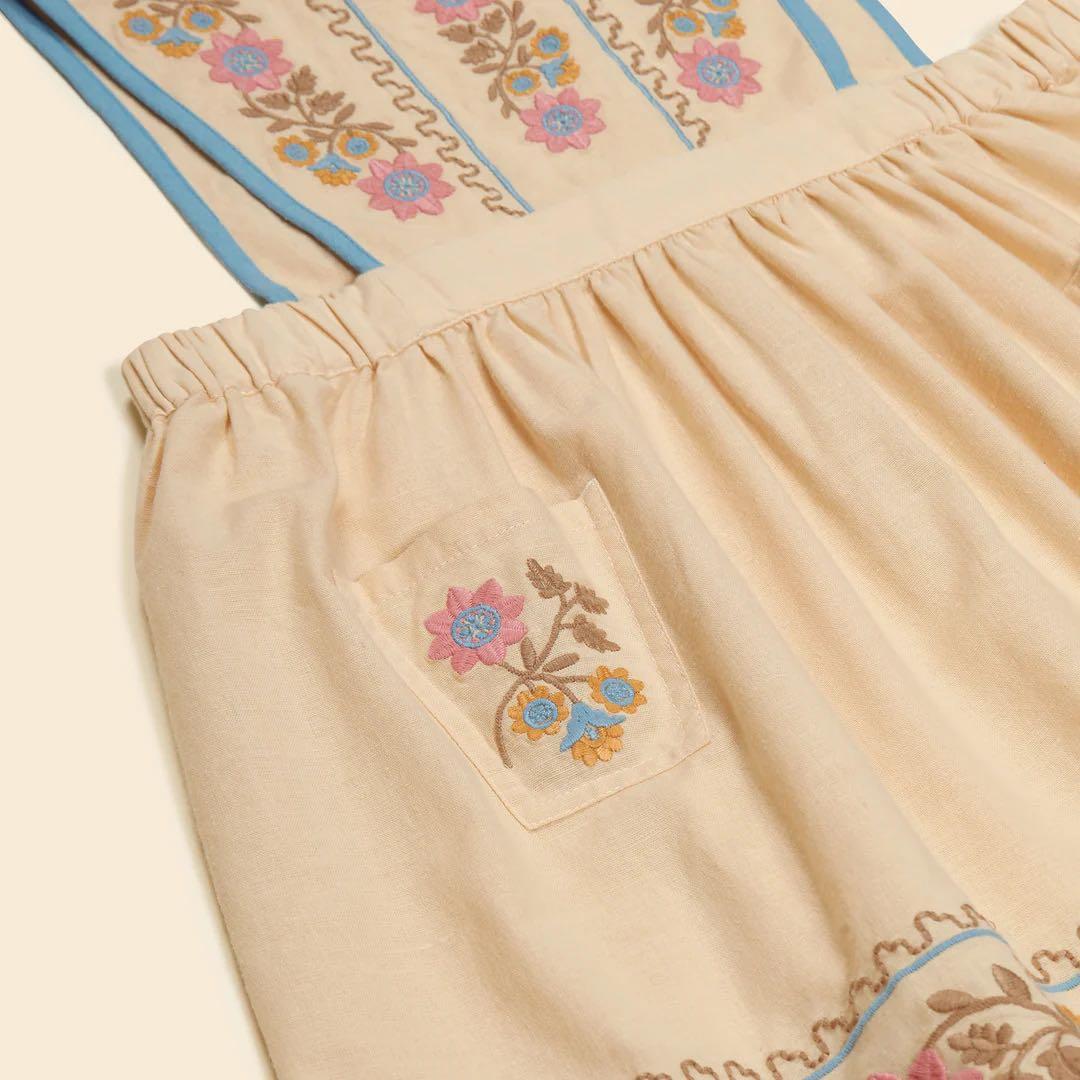 ワンピース Apolina Ursina Embroidered Pinafore