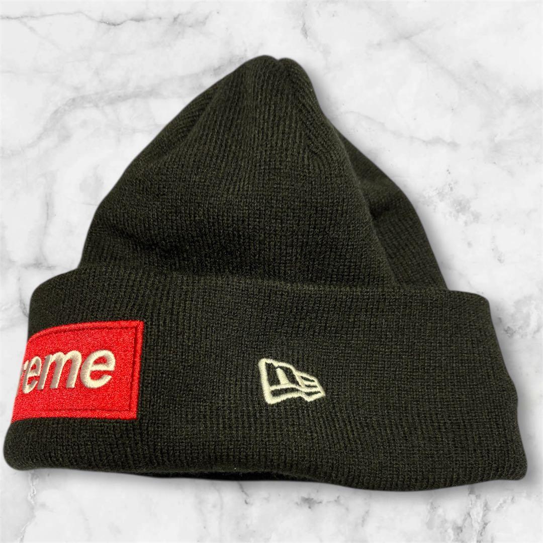 【Supreme】New Era Box Logo Beanie”Black”