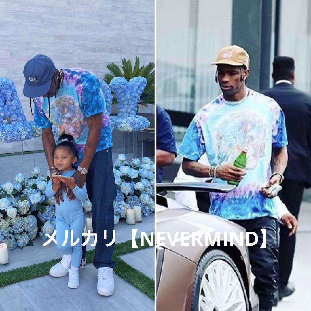 希少 Travis Scott 着用 00's LIQUID BLUE Tシャツ