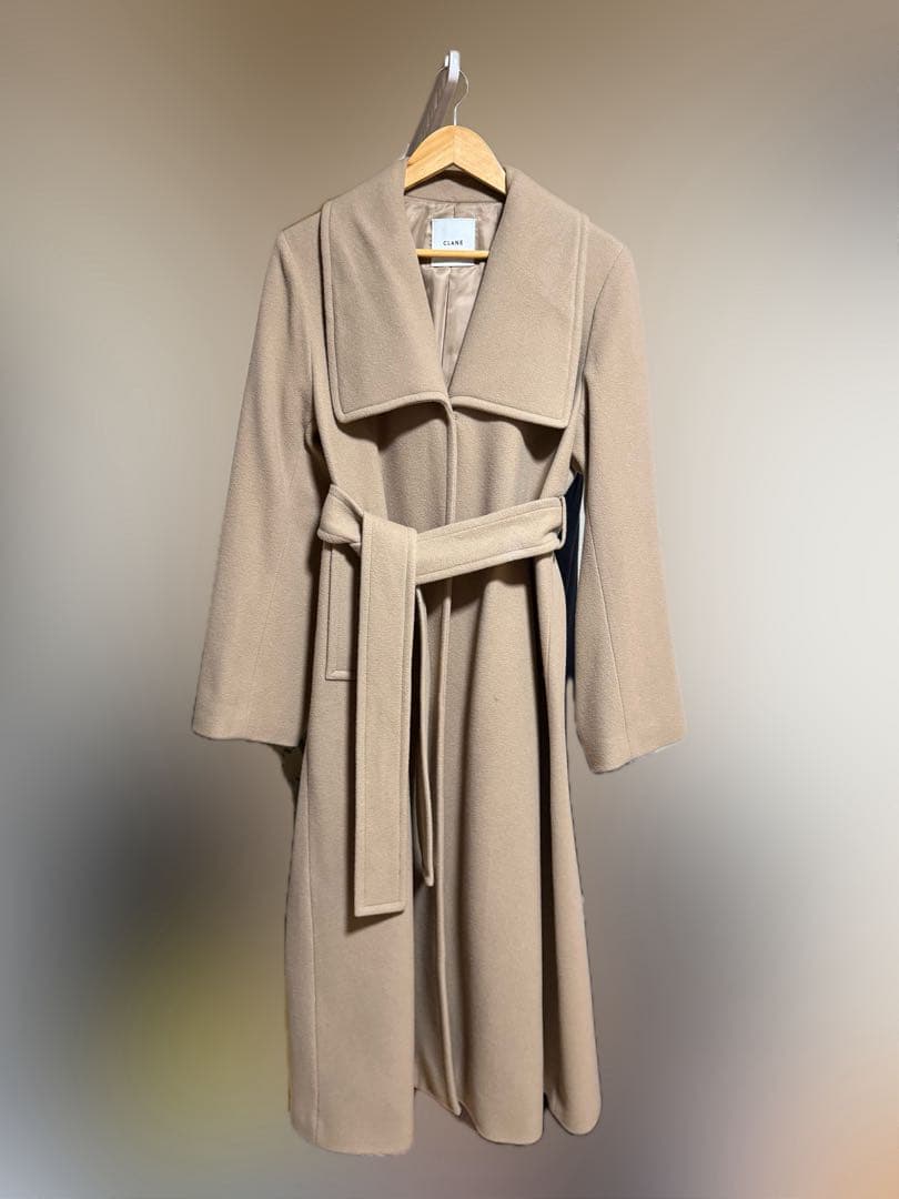 CLANE ベージュ ロングコート