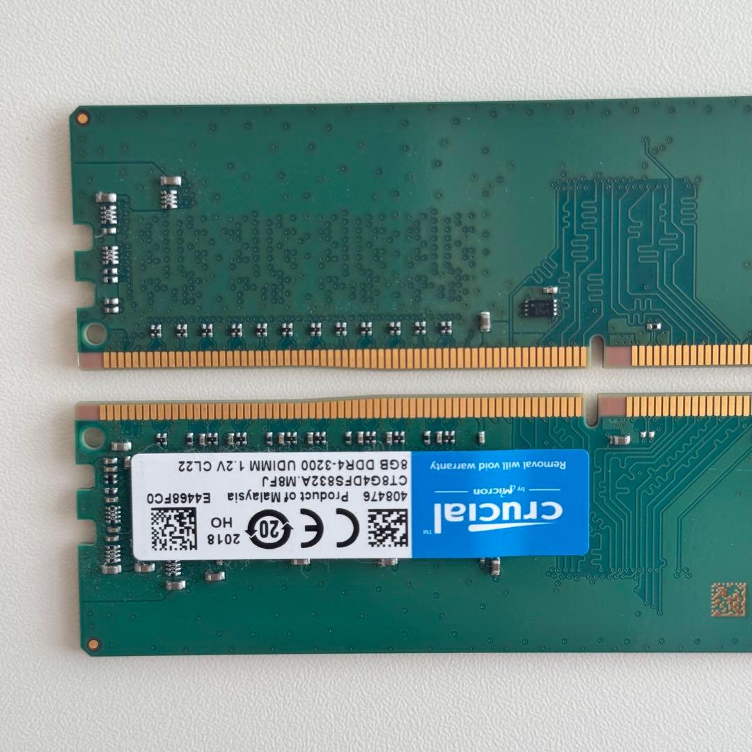 Crucial DDR4 3200 16GB (8GB×2) メモリー