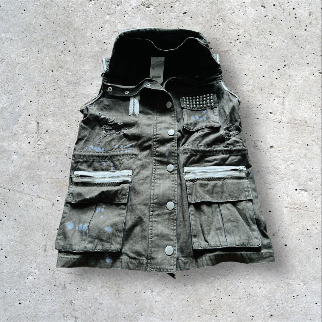 <専用>GLADNEWSミリタリージャケットデッドストックボーンスタッツ2way