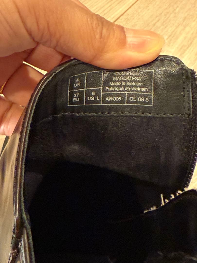 Dr. Martens レザー厚底ヒールブーツ