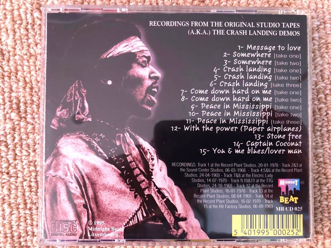 JIMI HENDRIX Midnight Beat レーベル 5タイトル