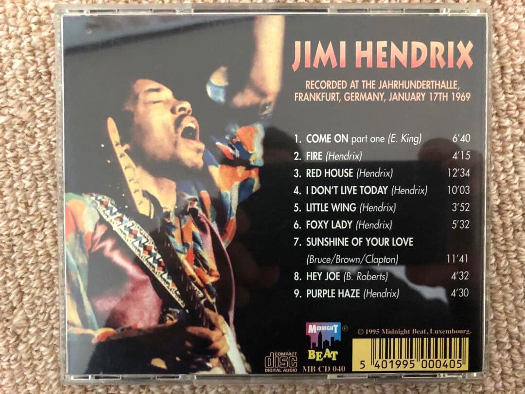 JIMI HENDRIX Midnight Beat レーベル 5タイトル