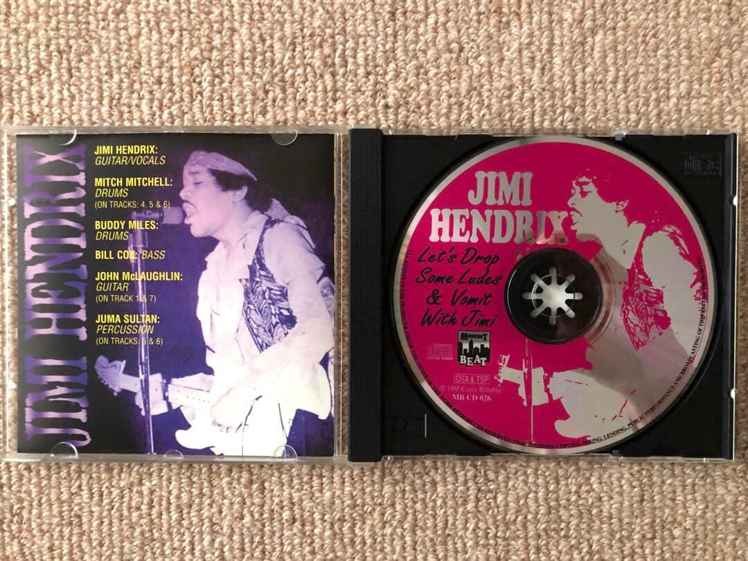 JIMI HENDRIX Midnight Beat レーベル 5タイトル