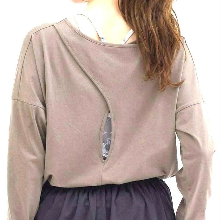 Julier ジュリエ バッククロス ロングスリーブ プルオーバー