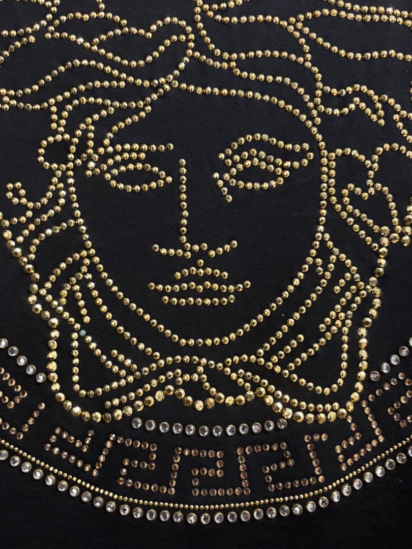 VERSACE メデューサラインストーンTシャツ