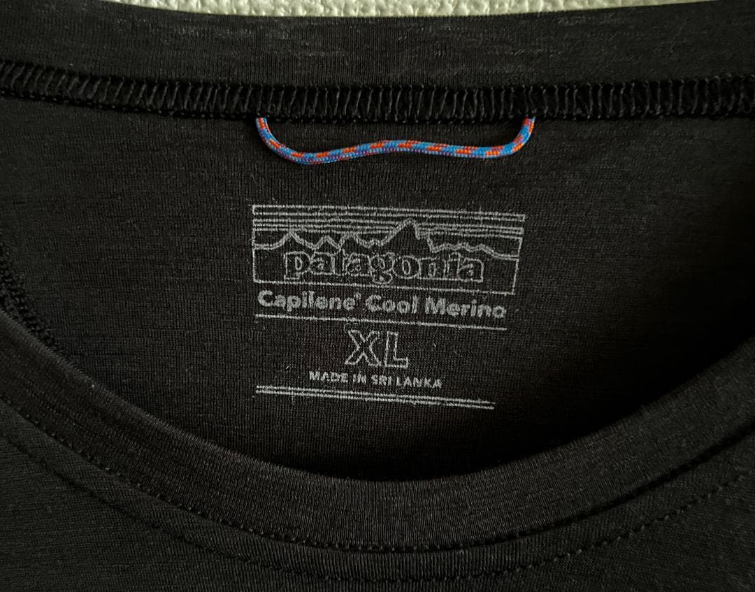 【美品】Patagonia Cap Cool Merino 半袖 BLK XL