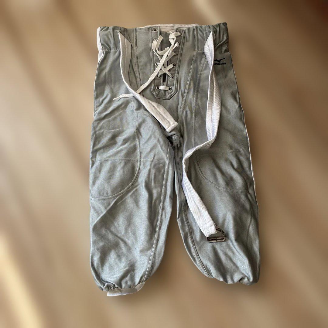 Mizuno アメリカンフットボールパンツ グレー　フッパン