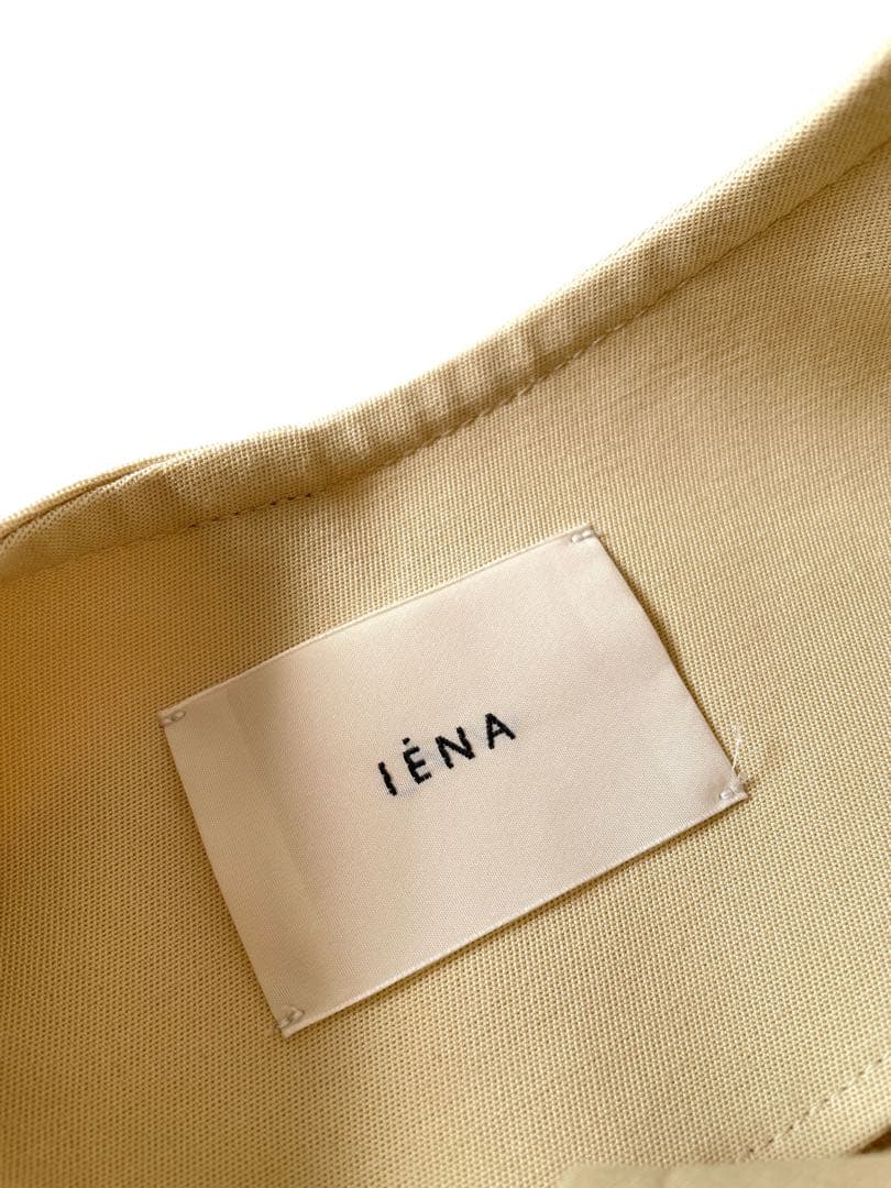 美品 イエナ ノーカラー オーバーコート 春コート