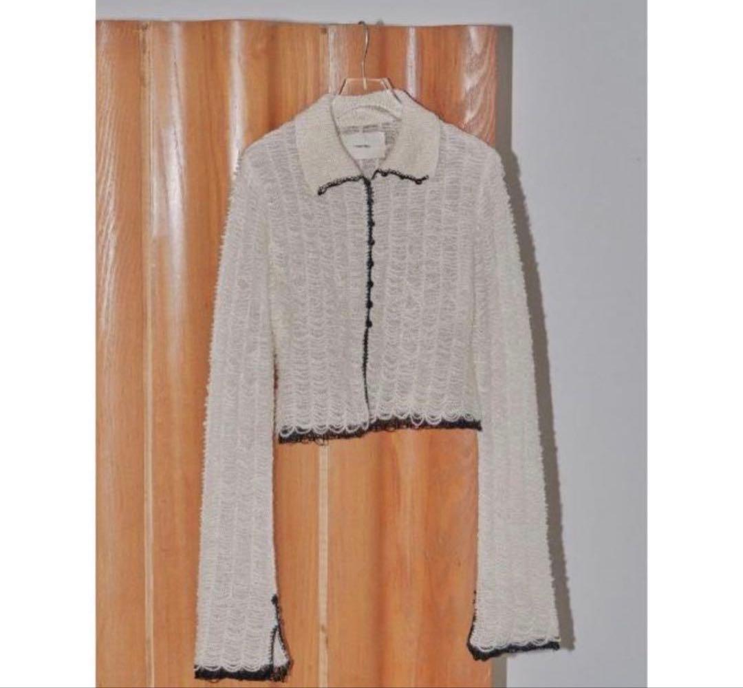 【美品】TODAYFUL Mesh Jacquard Knitshirts