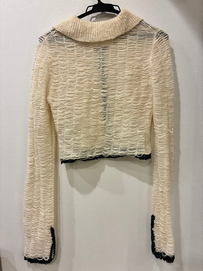 【美品】TODAYFUL Mesh Jacquard Knitshirts