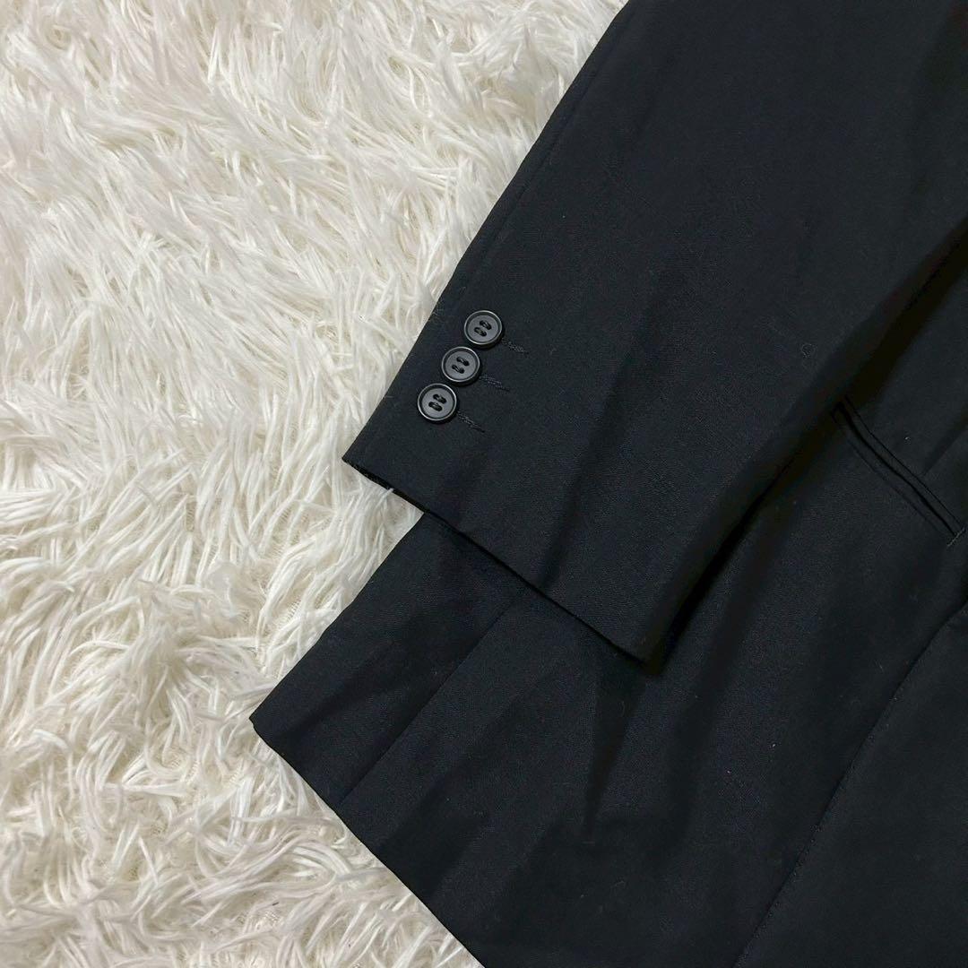 ［良品］NINA RICCI ダブルブレストテーラードジャケット ブラック