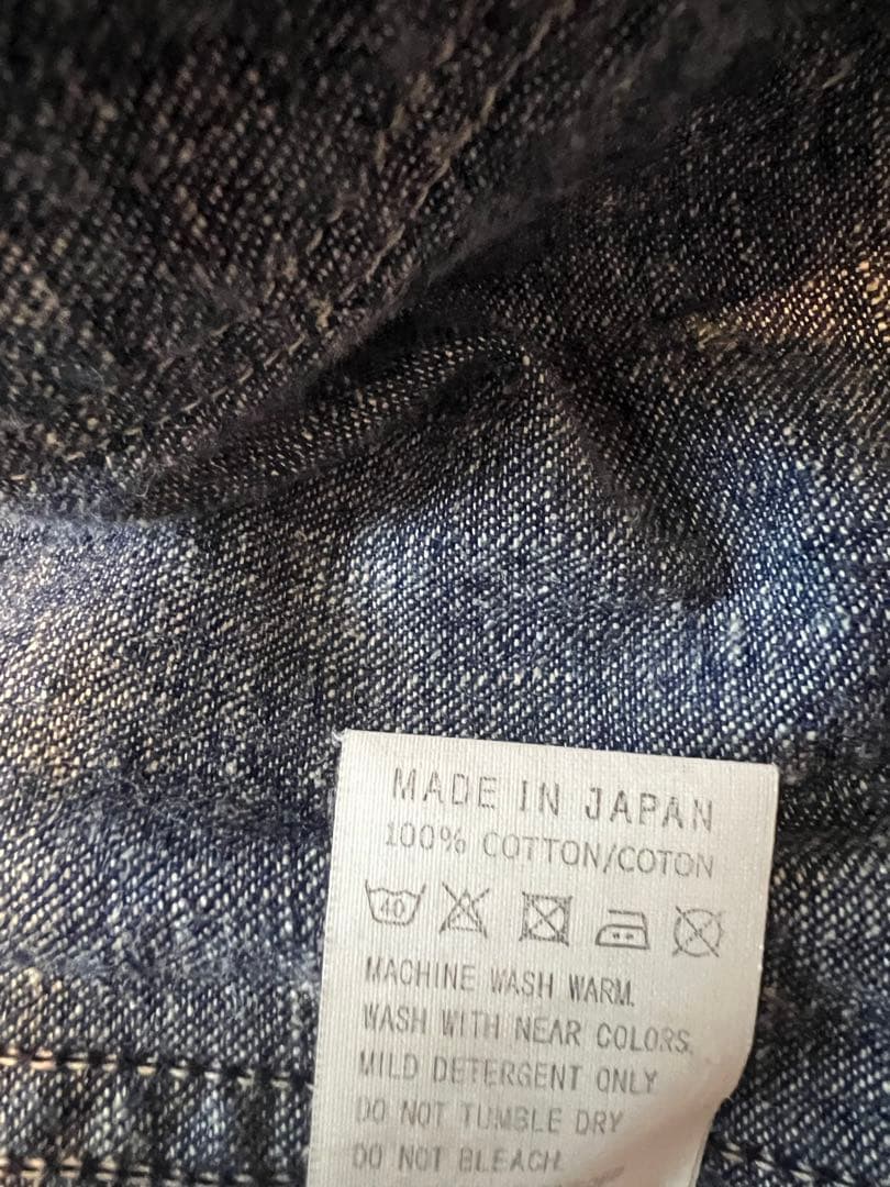 【希少サイズ‼️】オアスロウ 大戦モデル デニムカバーオール インディゴ 日本製