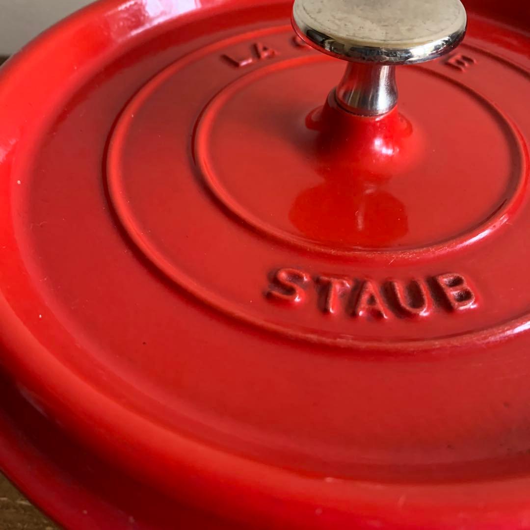 STAUB ストウブ ココットラウンド 22cm レッド